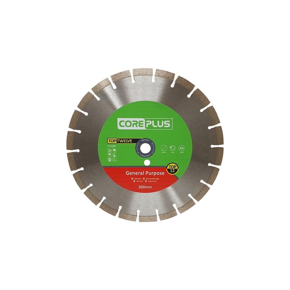 CorePlus Top Twelve General Purpose Diamond Blade 300mm