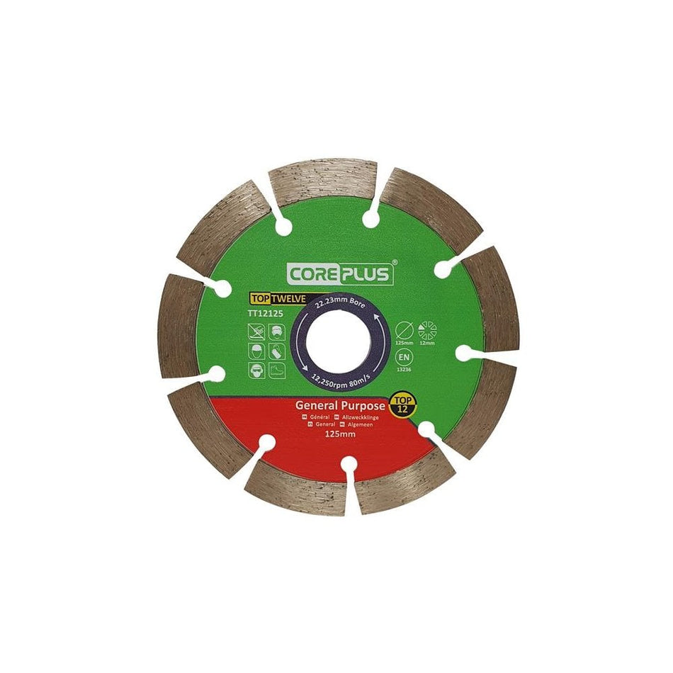 CorePlus Top Twelve General Purpose Diamond Blade 125mm