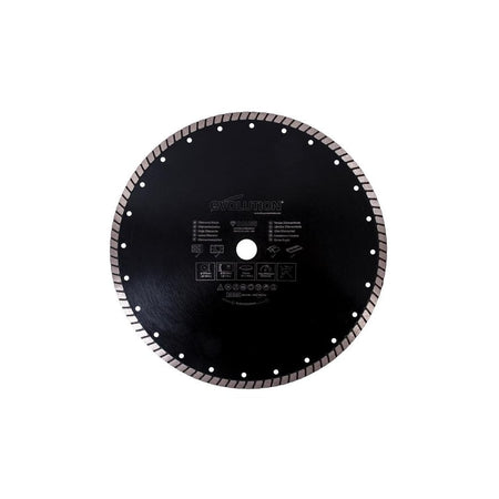 Evolution RAGE© Diamond Blade, Segmented Rim 355 x 25.4mm