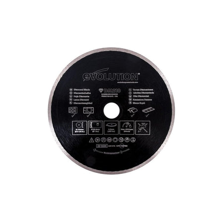 Evolution Diamond Blade, Continuous Rim 210 x 25.4mm