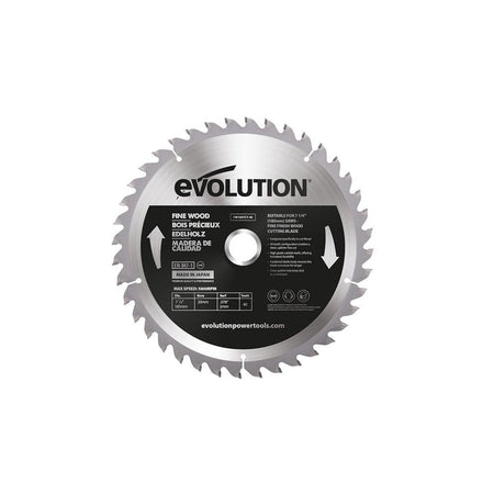 Evolution Fine Wood Mitre/Table Saw Blade 185 x 20mm x 40T