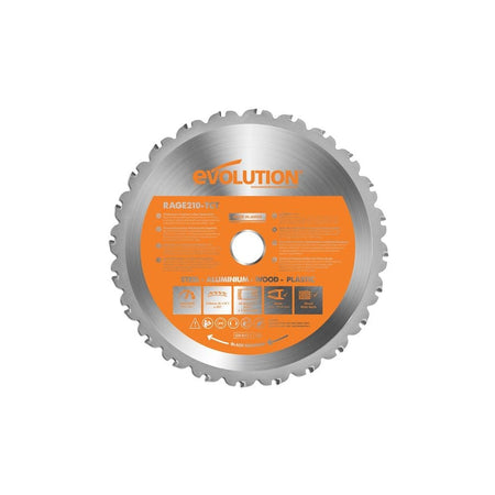 Evolution Multi-Material Mitre Saw Blade 210 x 25.4mm x 24T