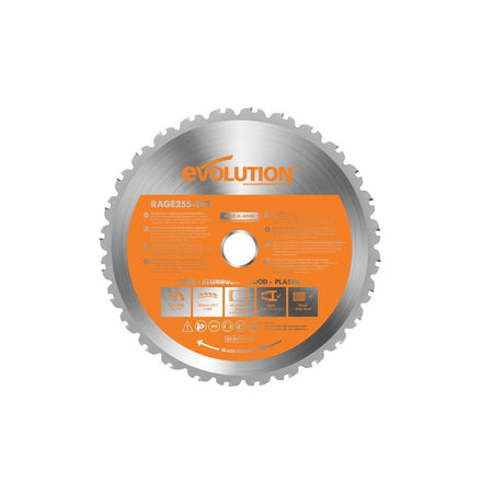 Evolution Multi-Material Mitre Saw Blade 255 x 25.4mm x 28T