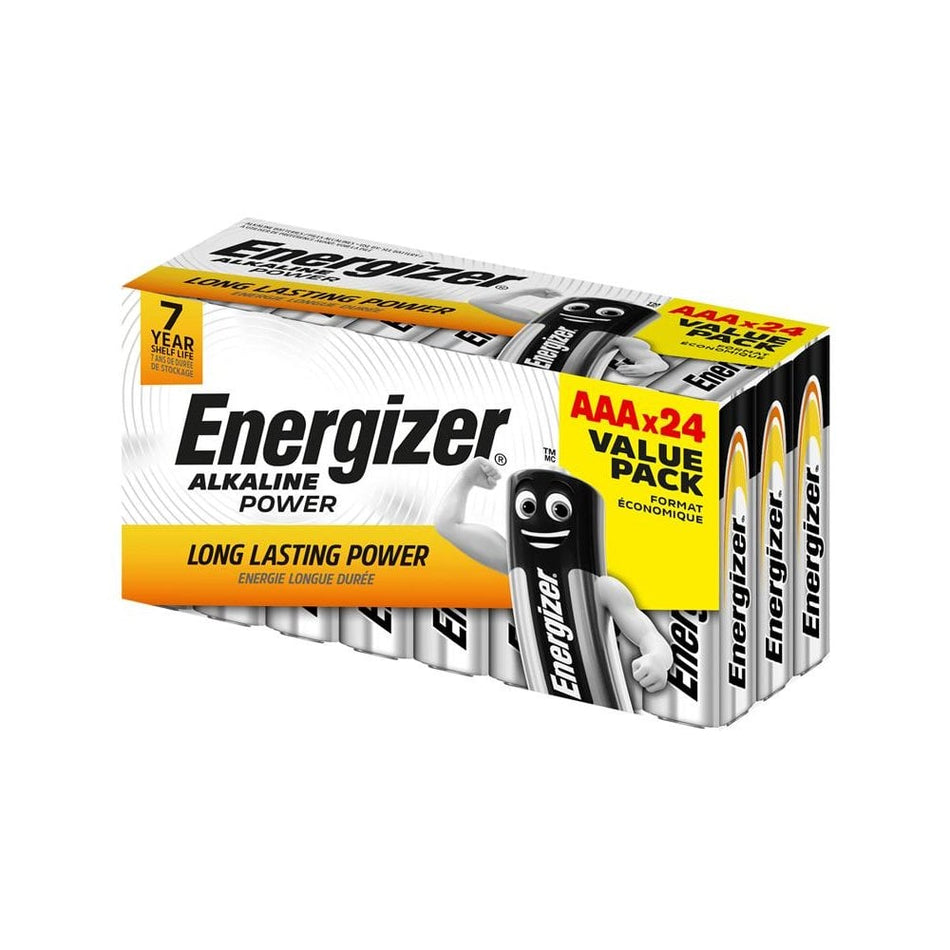 Energizer© AAA Cell Alkaline Power Batteries (Pack 24)
