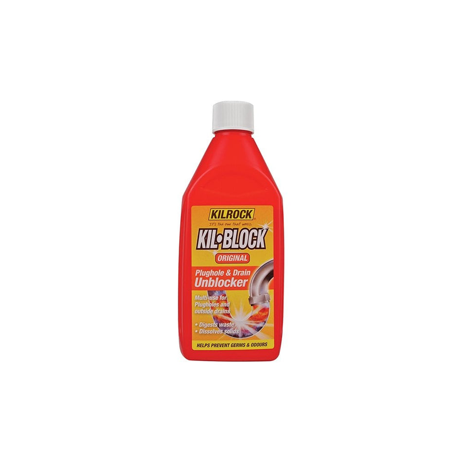 Kilrock Kil-Block Original Plughole & Drain Unblocker 500ml