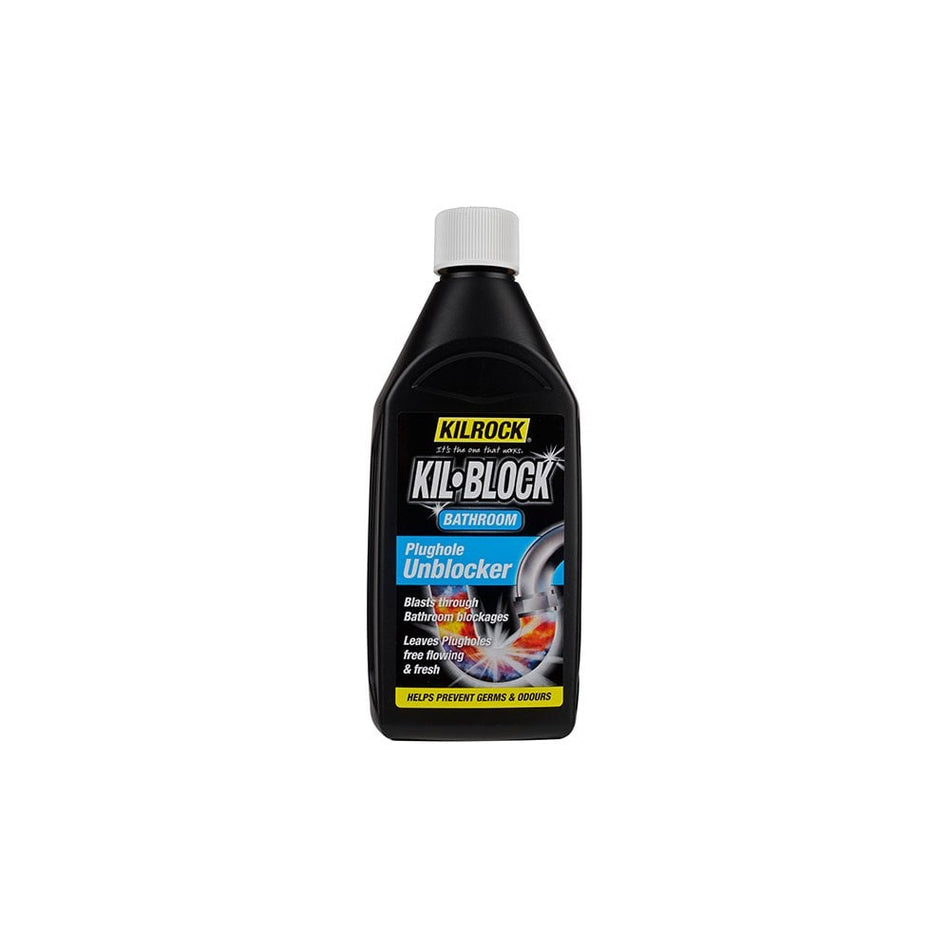 Kilrock Kil-Block Bathroom Plughole Unblocker 500ml
