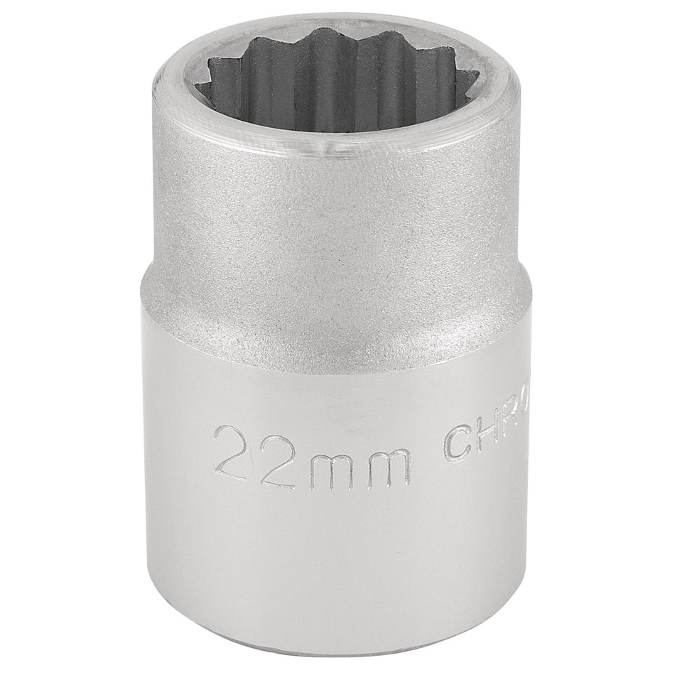 DRAPER 3/4" Square Drive 12 Point Socket (22mm): Model No. T-MM/B
