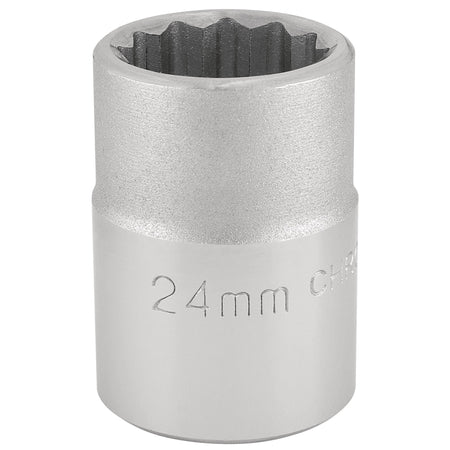 DRAPER 3/4" Square Drive 12 Point Socket (24mm): Model No. T-MM/B