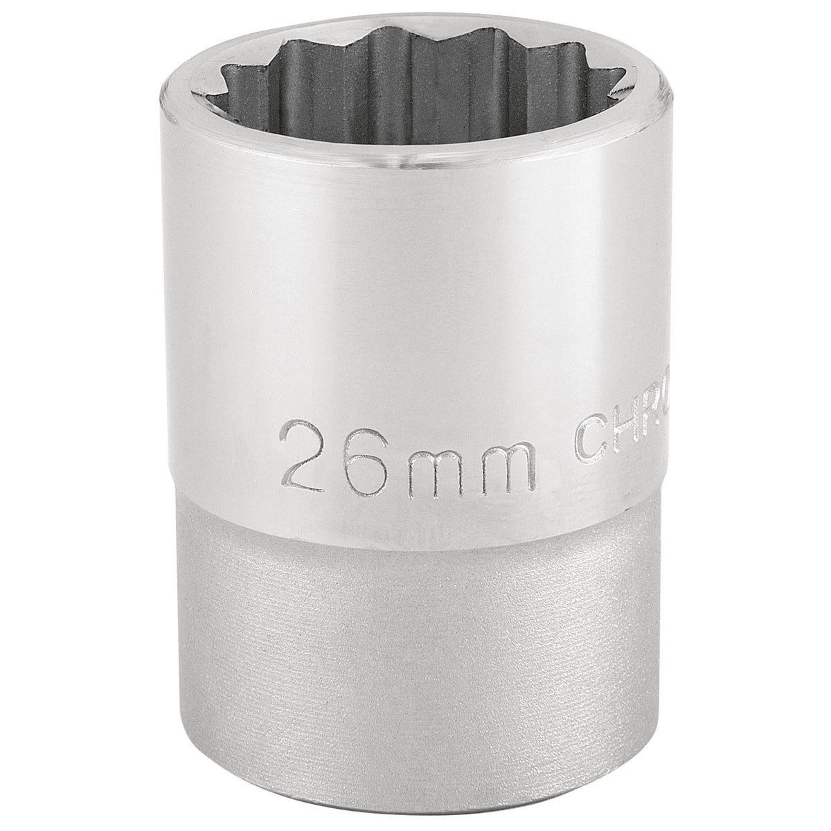 DRAPER 3/4" Square Drive 12 Point Socket (26mm): Model No. T-MM/B