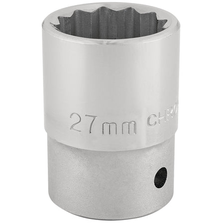 3/4" Square Drive 12 Point Socket (27mm): Model No. T-MM/B