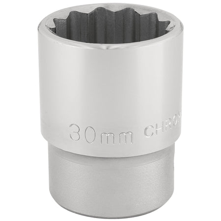 DRAPER 3/4" Square Drive 12 Point Socket (30mm): Model No. T-MM/B