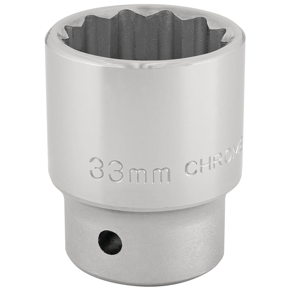 DRAPER 3/4" Square Drive 12 Point Socket (33mm): Model No. T-MM/B