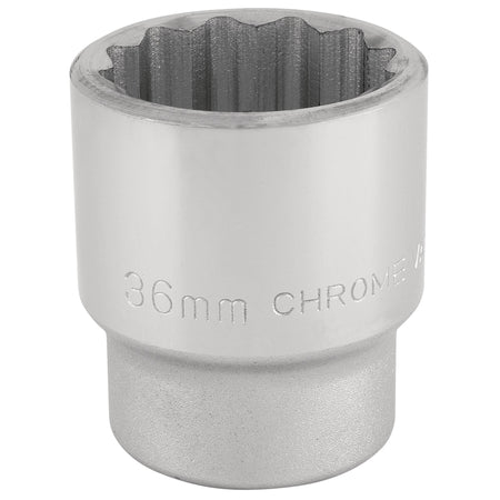 DRAPER 3/4" Square Drive 12 Point Socket (36mm): Model No. T-MM/B