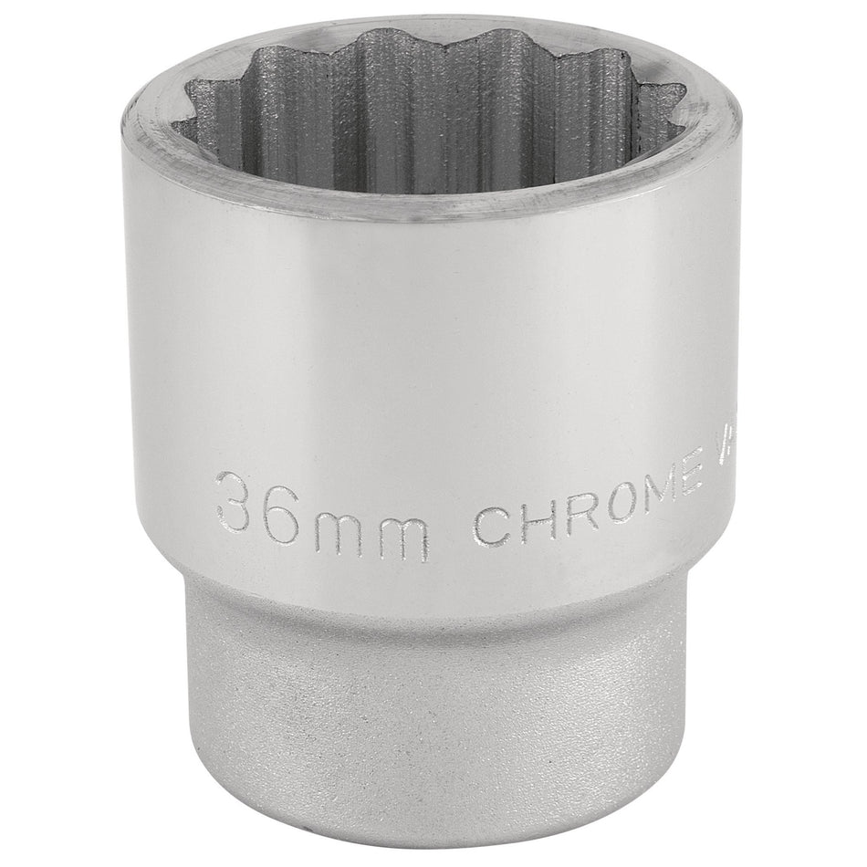 DRAPER 3/4" Square Drive 12 Point Socket (36mm): Model No. T-MM/B