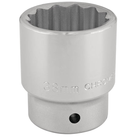 DRAPER 3/4" Square Drive 12 Point Socket (38mm): Model No. T-MM/B