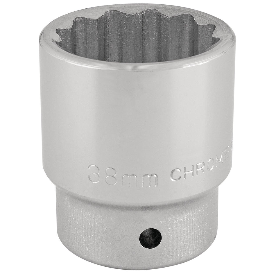 DRAPER 3/4" Square Drive 12 Point Socket (38mm): Model No. T-MM/B