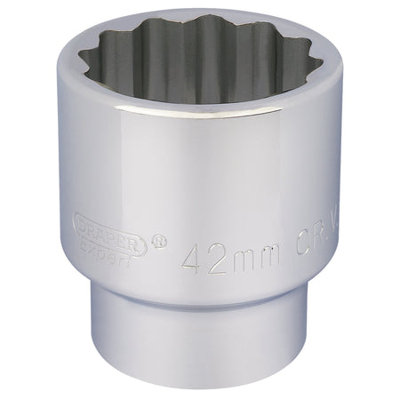 DRAPER 3/4" Square Drive 12 Point Socket (42mm): Model No. T-MM/B