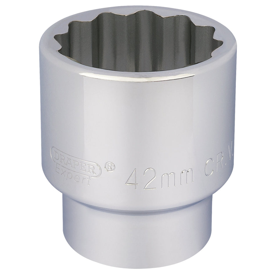 DRAPER 3/4" Square Drive 12 Point Socket (42mm): Model No. T-MM/B