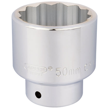 DRAPER 3/4" Square Drive 12 Point Socket (50mm): Model No. T-MM/B