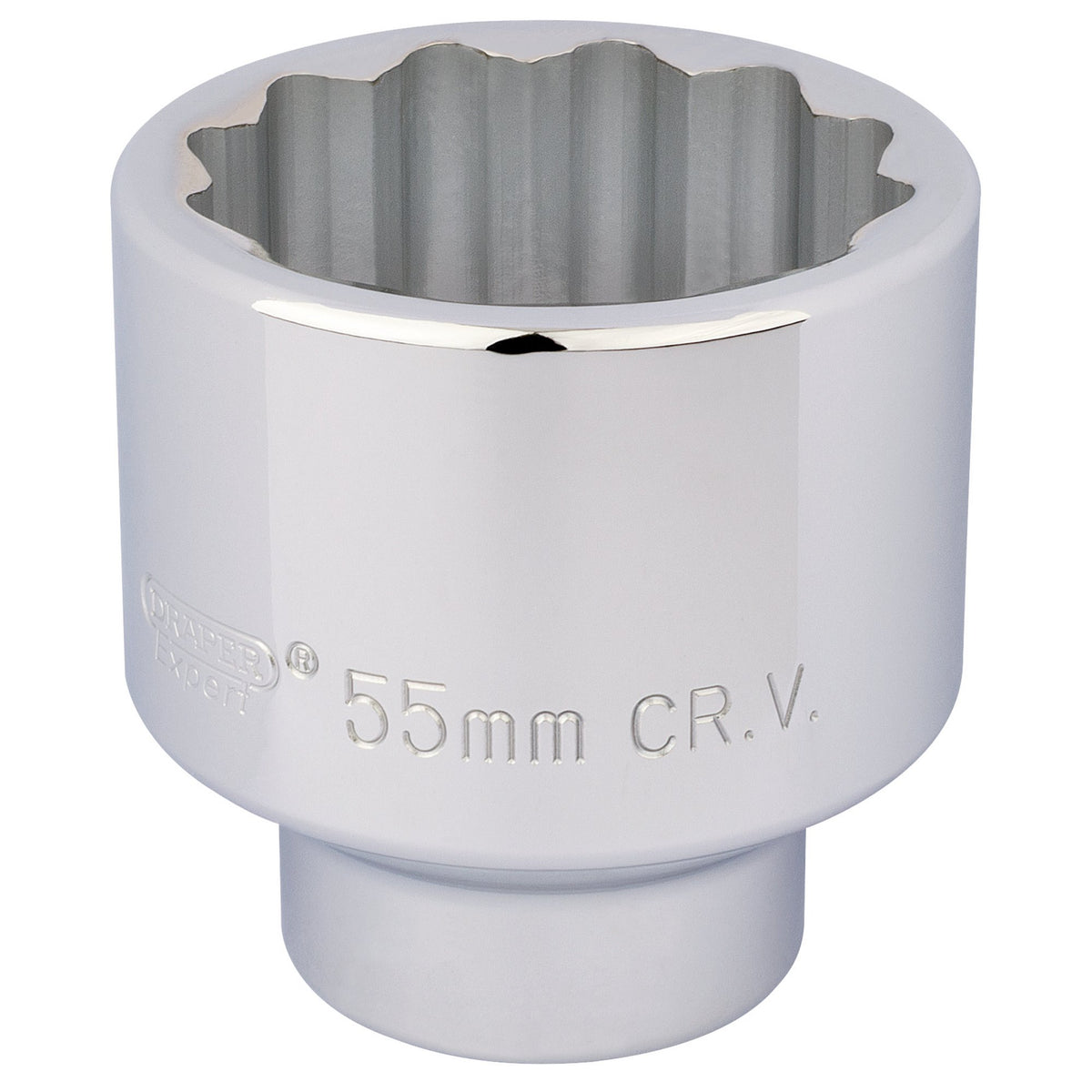 DRAPER 3/4" Square Drive 12 Point Socket (55mm): Model No. T-MM/B