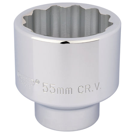 DRAPER 3/4" Square Drive 12 Point Socket (55mm): Model No. T-MM/B
