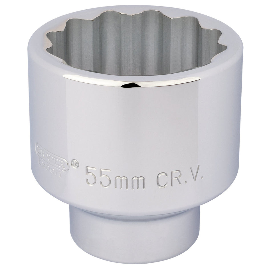 DRAPER 3/4" Square Drive 12 Point Socket (55mm): Model No. T-MM/B