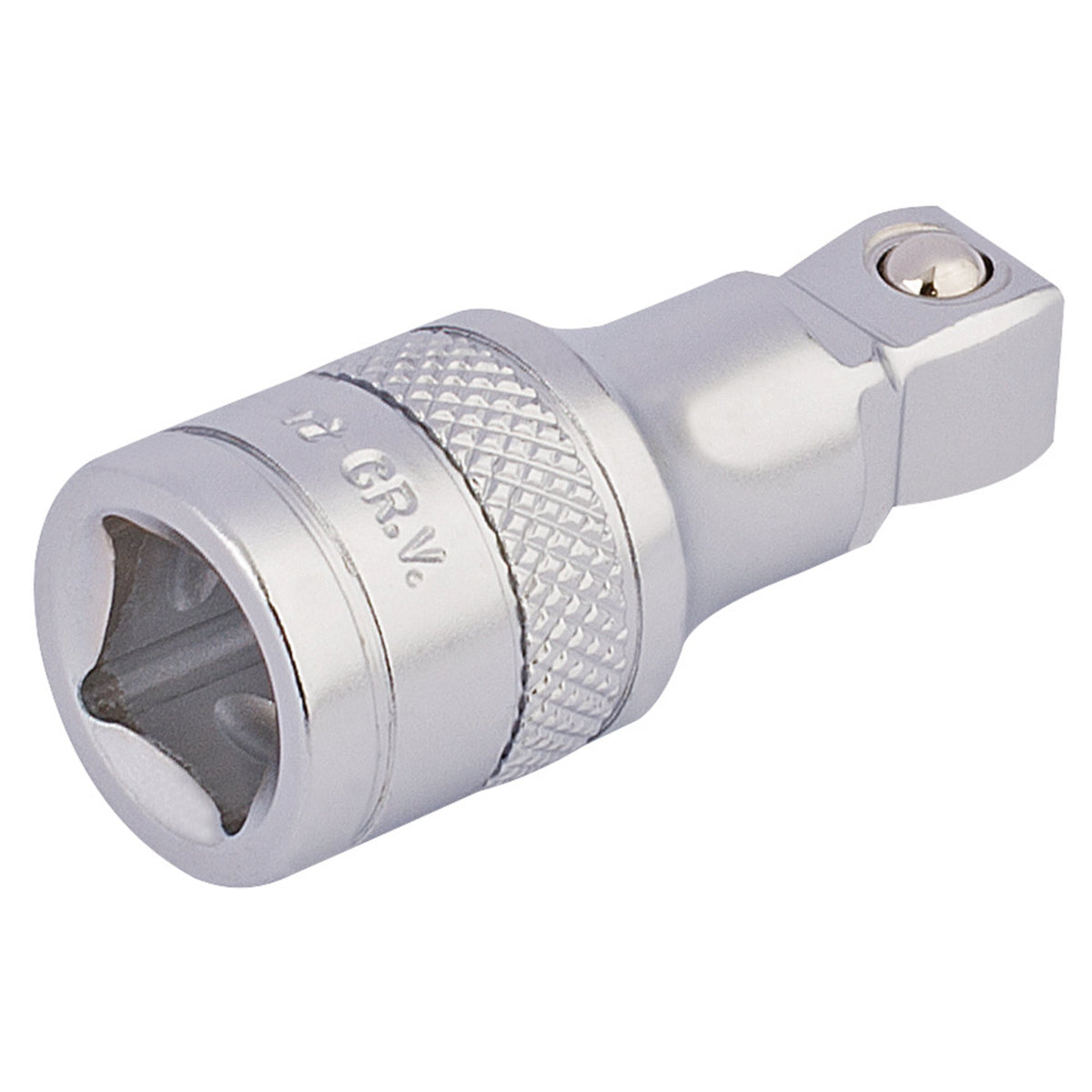 DRAPER 3/8" Square Drive Satin Chrome Wobble Extension Bar (50mm): Model No. D-WEXT/MS