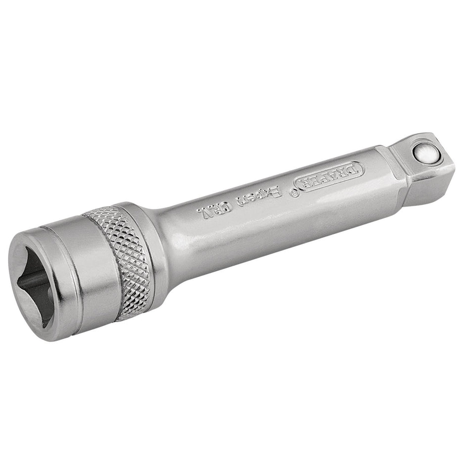 DRAPER 3/8" Square Drive Satin Chrome Wobble Extension Bar (75mm): Model No. D-WEXT/MS