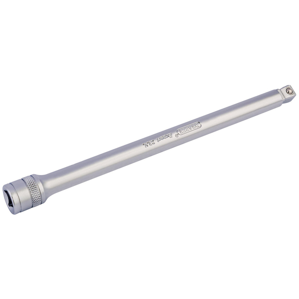 DRAPER 3/8" Square Drive Satin Chrome Wobble Extension Bar (200mm): Model No. D-WEXT/MS