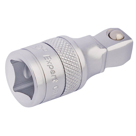 DRAPER 1/2" Square Drive Satin Chrome Wobble Extension Bar (50mm): Model No. H-WEXT/MS