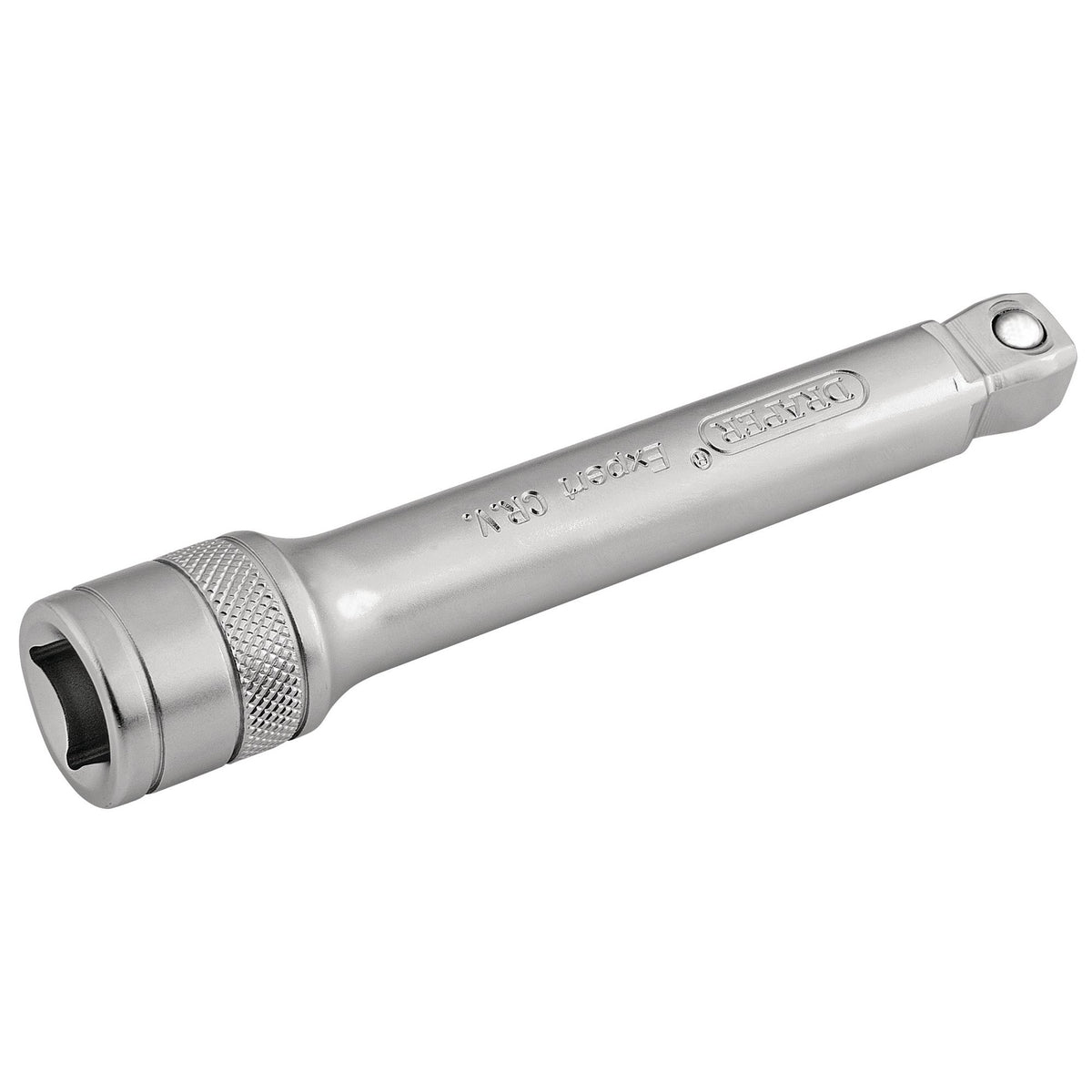 DRAPER 1/2" Square Drive Satin Chrome Wobble Extension Bar (125mm): Model No. H-WEXT/MS