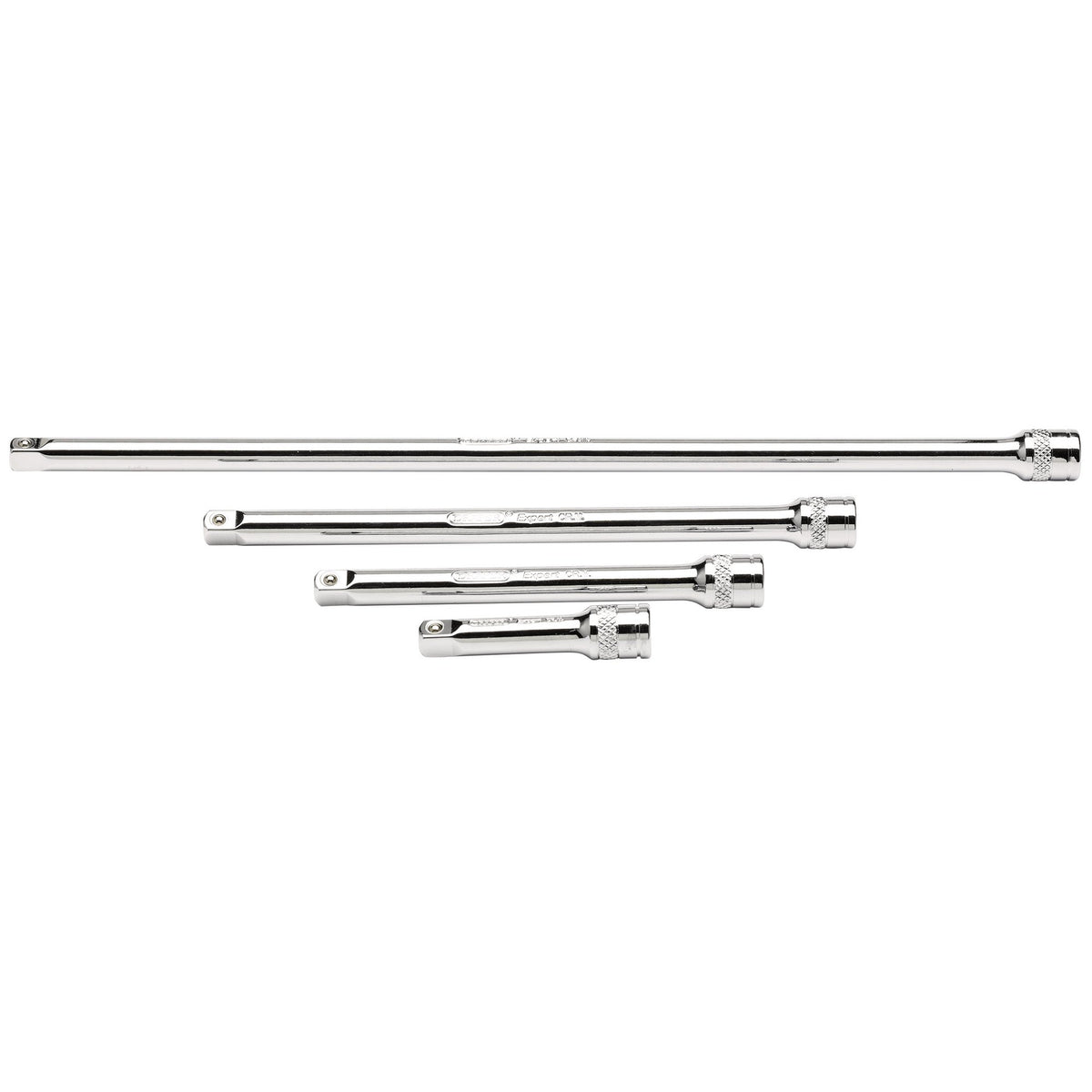 DRAPER 1/4" Square Drive Extension Bar Set (4 Piece): Model No. B-EXT/B/4