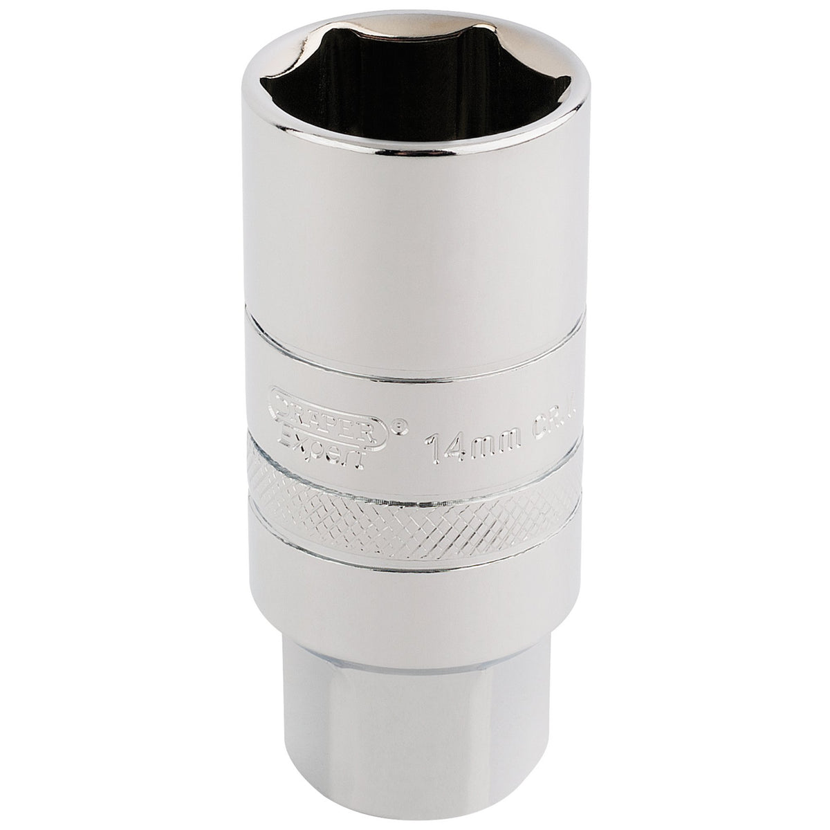 DRAPER 3/8" Square Drive 14mm Thread 6 Point Spark Plug Socket (21mm Socket): Model No. DT-PLUG/B