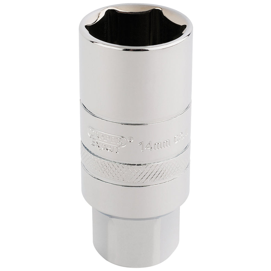 DRAPER 3/8" Square Drive 14mm Thread 6 Point Spark Plug Socket (21mm Socket): Model No. DT-PLUG/B