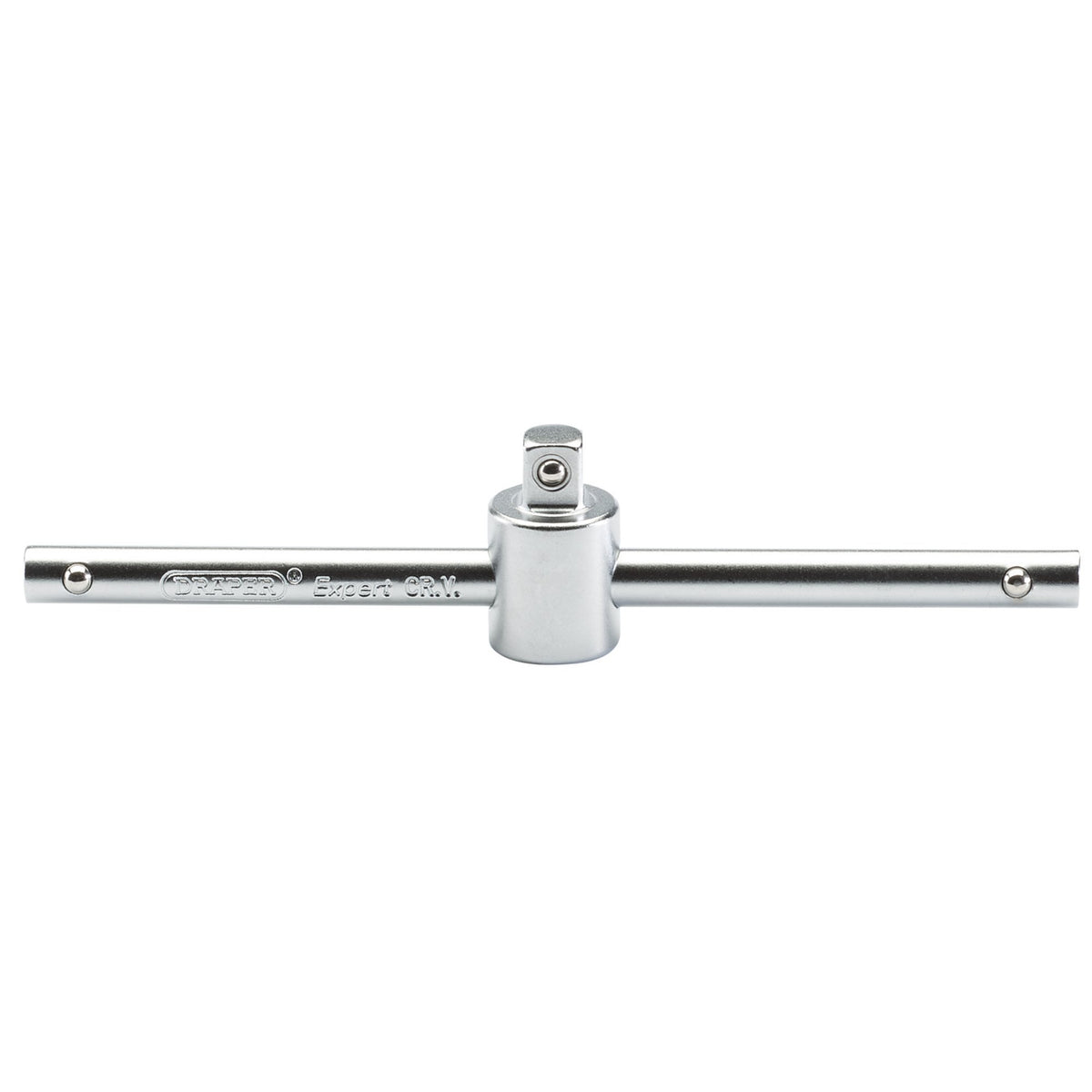 DRAPER 1/4" Square Drive Satin Chrome Sliding T Bar: Model No. B52/MS