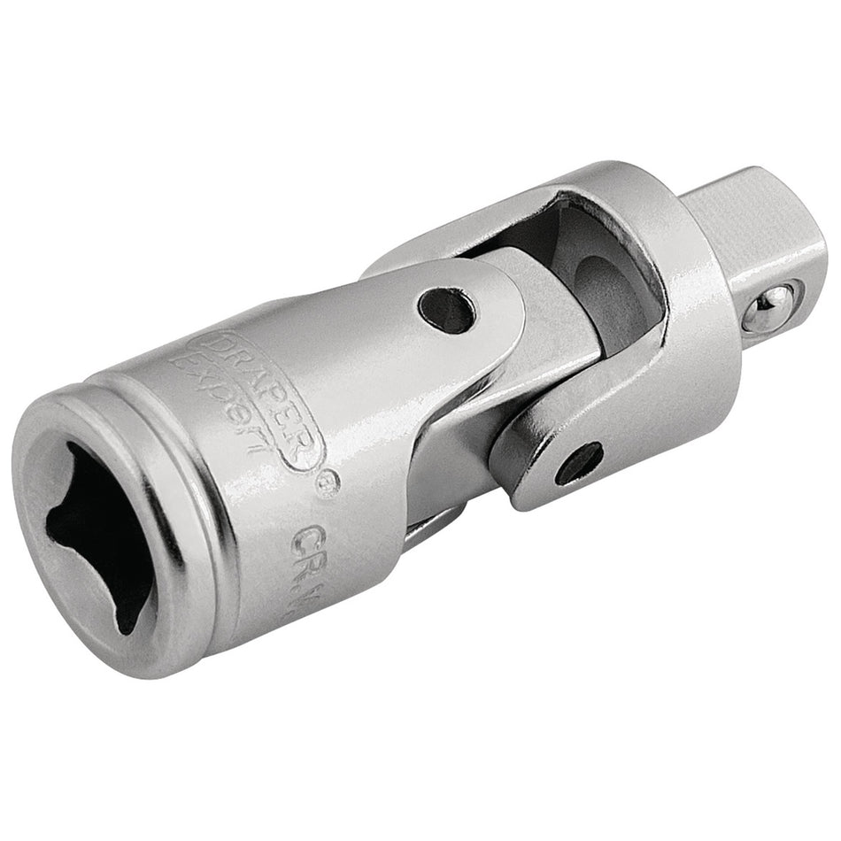 DRAPER 1/4" Square Drive Satin Chrome Universal Joint: Model No. B53/MS