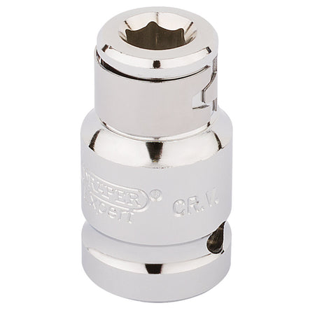 DRAPER 1/2" Square Drive x 5/16" Hexagon Screwdriver Bit Holding Socket: Model No. H-BH/B