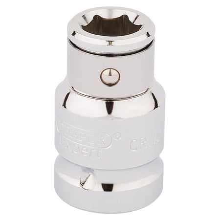 DRAPER 1/2" Square Drive x 10mm Hexagon Screwdriver Bit Holding Socket: Model No. H-BH/C