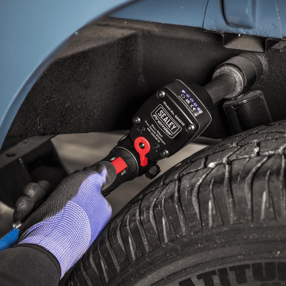 Sealey Premier Twin Hammer Super Stubby Air Impact Wrench 1/2"Sq Drive Model No - SA6010