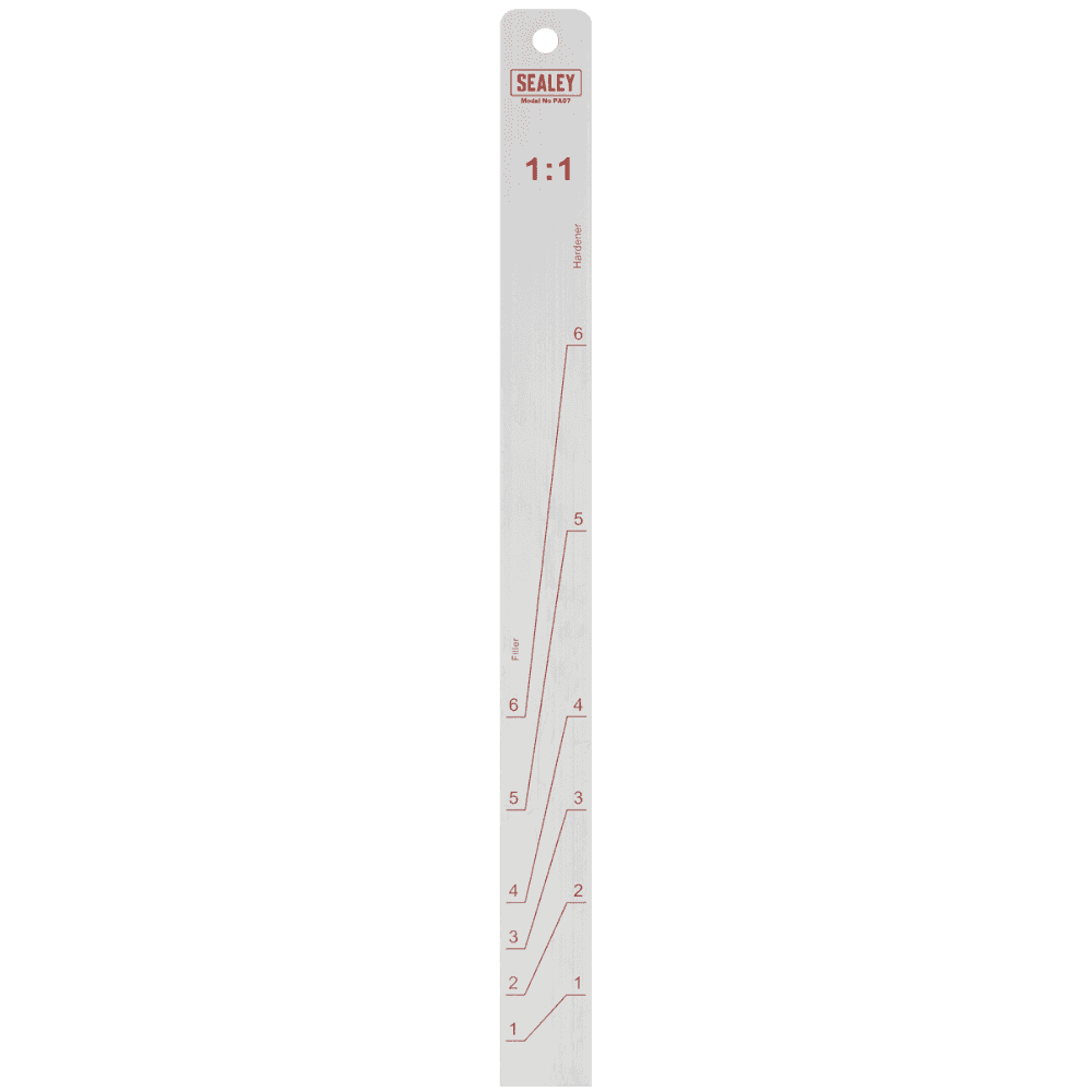 Sealey Aluminium Paint Measuring Stick 1:1/3:1 Model No - PA07