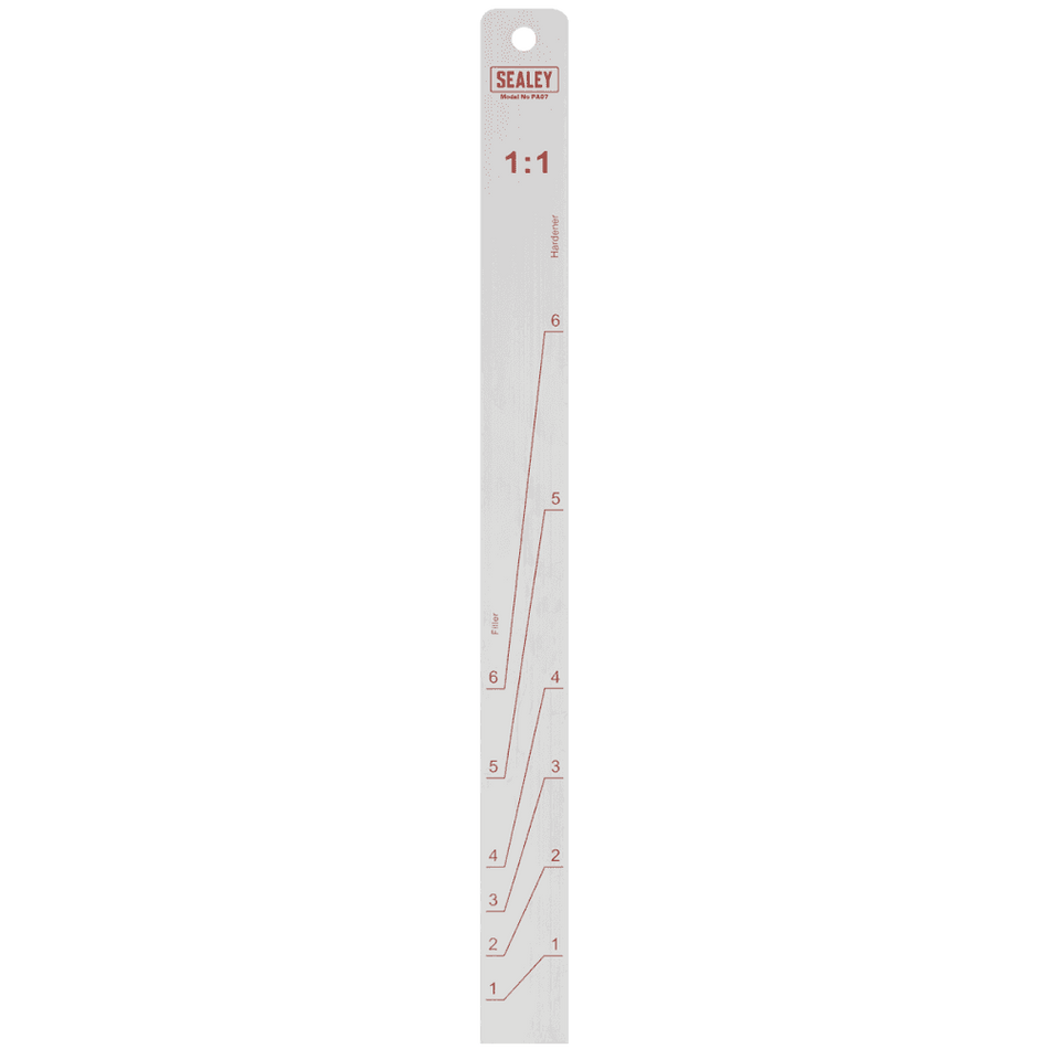 Sealey Aluminium Paint Measuring Stick 1:1/3:1 Model No - PA07