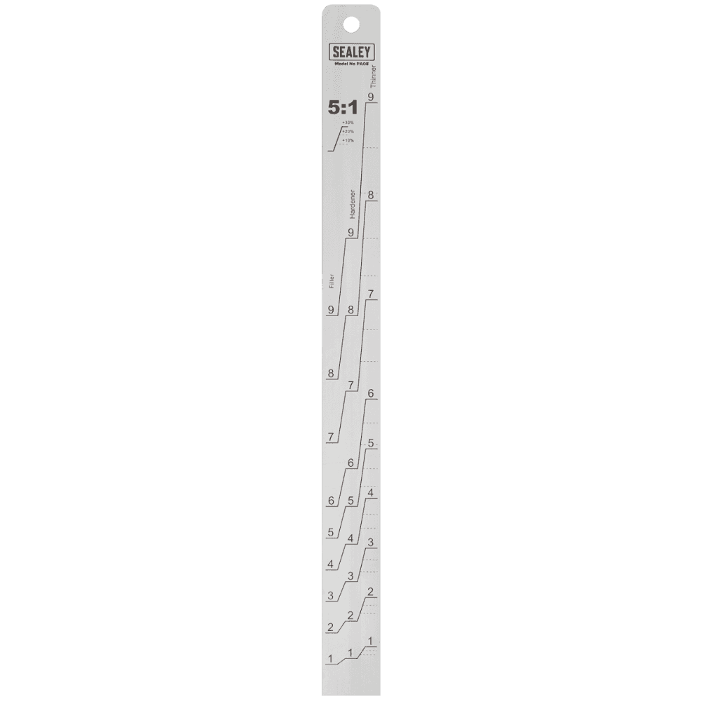 Sealey Aluminium Paint Measuring Stick 5:1/5:3 Model No - PA08