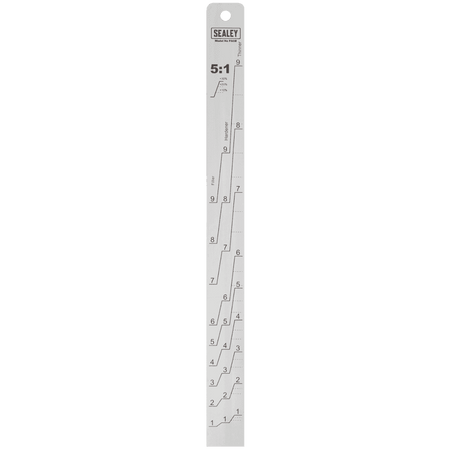 Sealey Aluminium Paint Measuring Stick 5:1/5:3 Model No - PA08