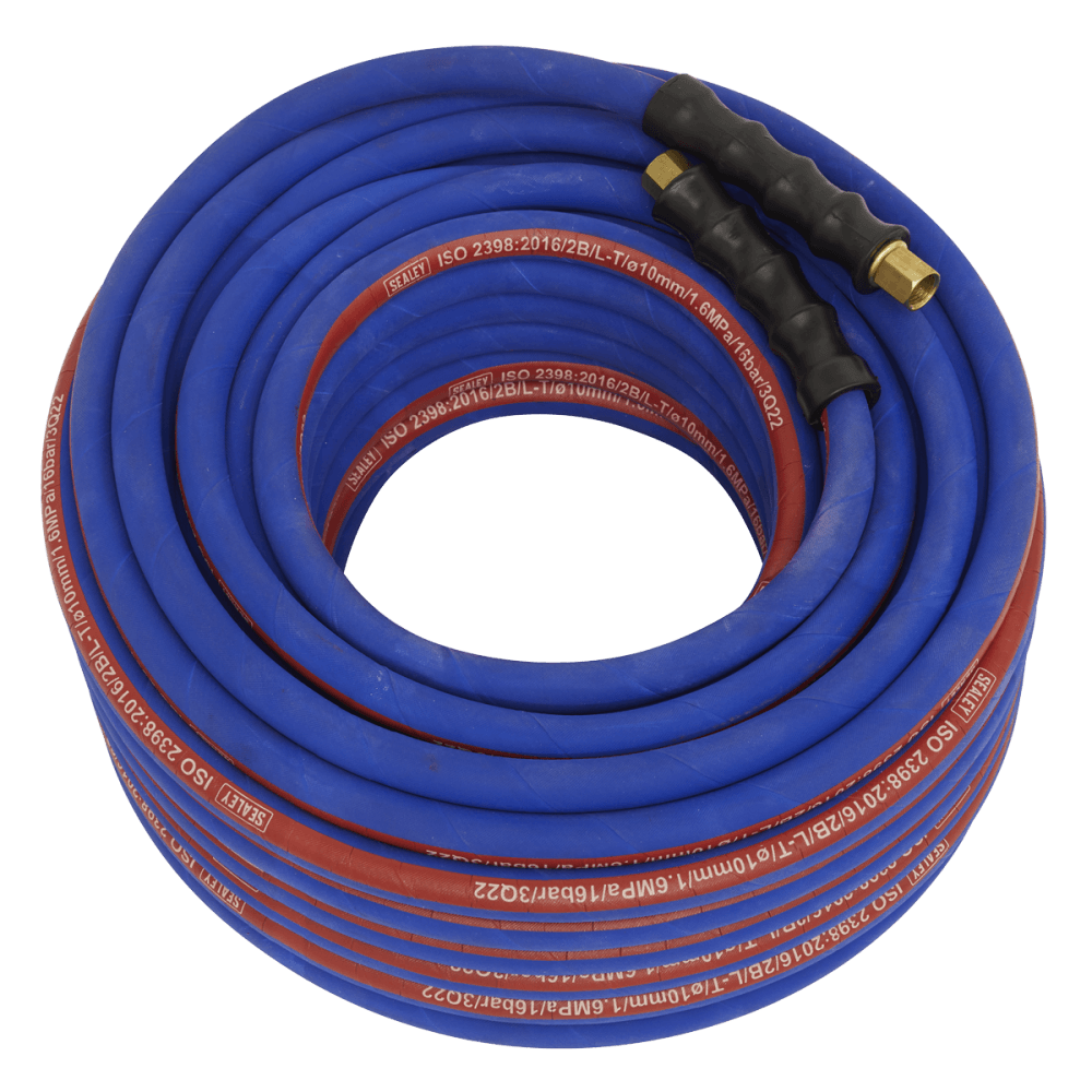 Sealey Air Hose 30m x 10mm with 1/4"BSP Unions Extra-Heavy-Duty Model No - AH30R/38