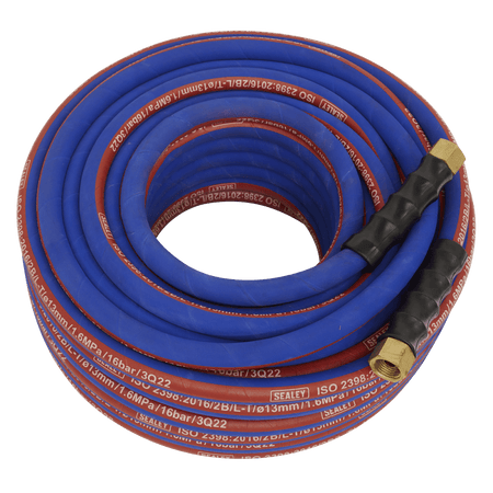 Sealey Air Hose 30m x 13mm with 1/2"BSP Unions Extra-Heavy-Duty Model No - AH30R/12