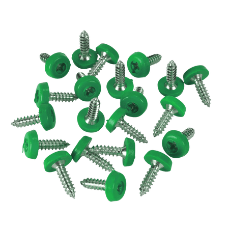 Sealey Green Numberplate Screws 4.8 x 18mm - Pack of 50 Model No - PTNPG