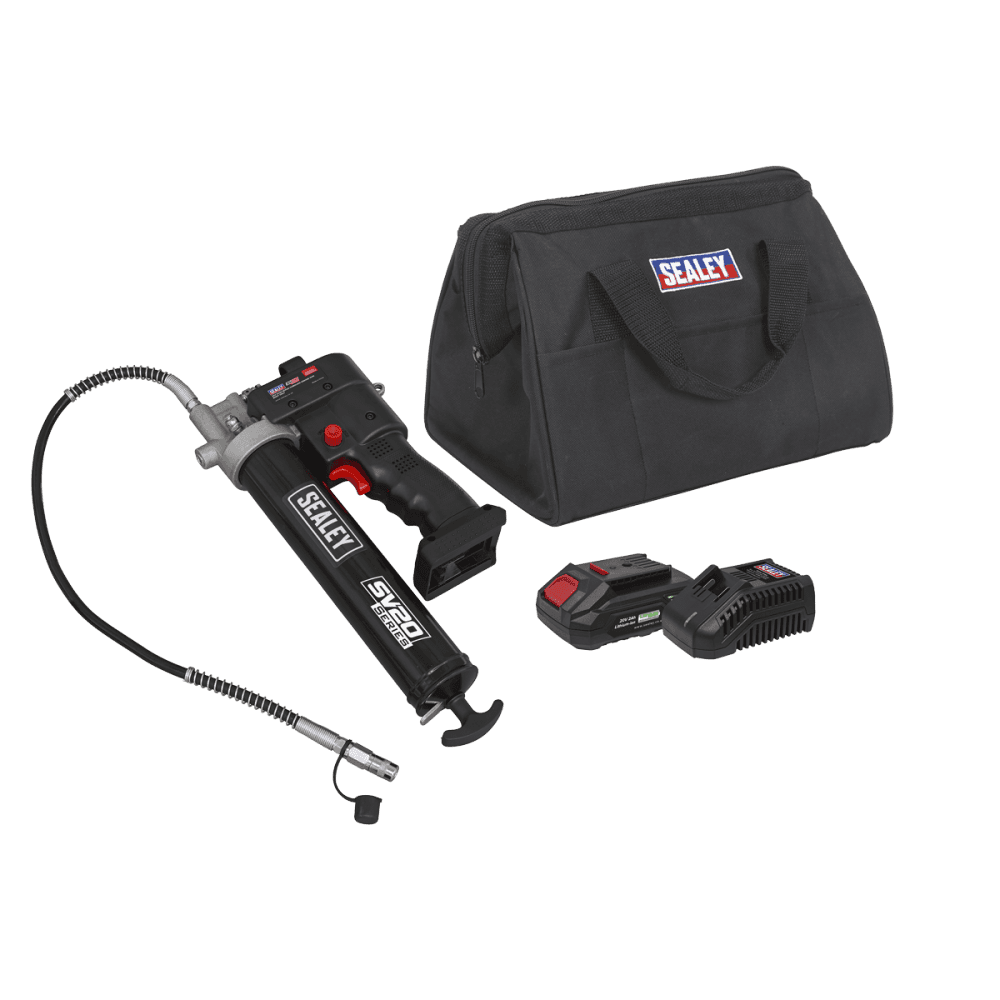 Sealey 20V SV20 Series Grease Gun Kit 2Ah Model No - CP20VGRGKIT1