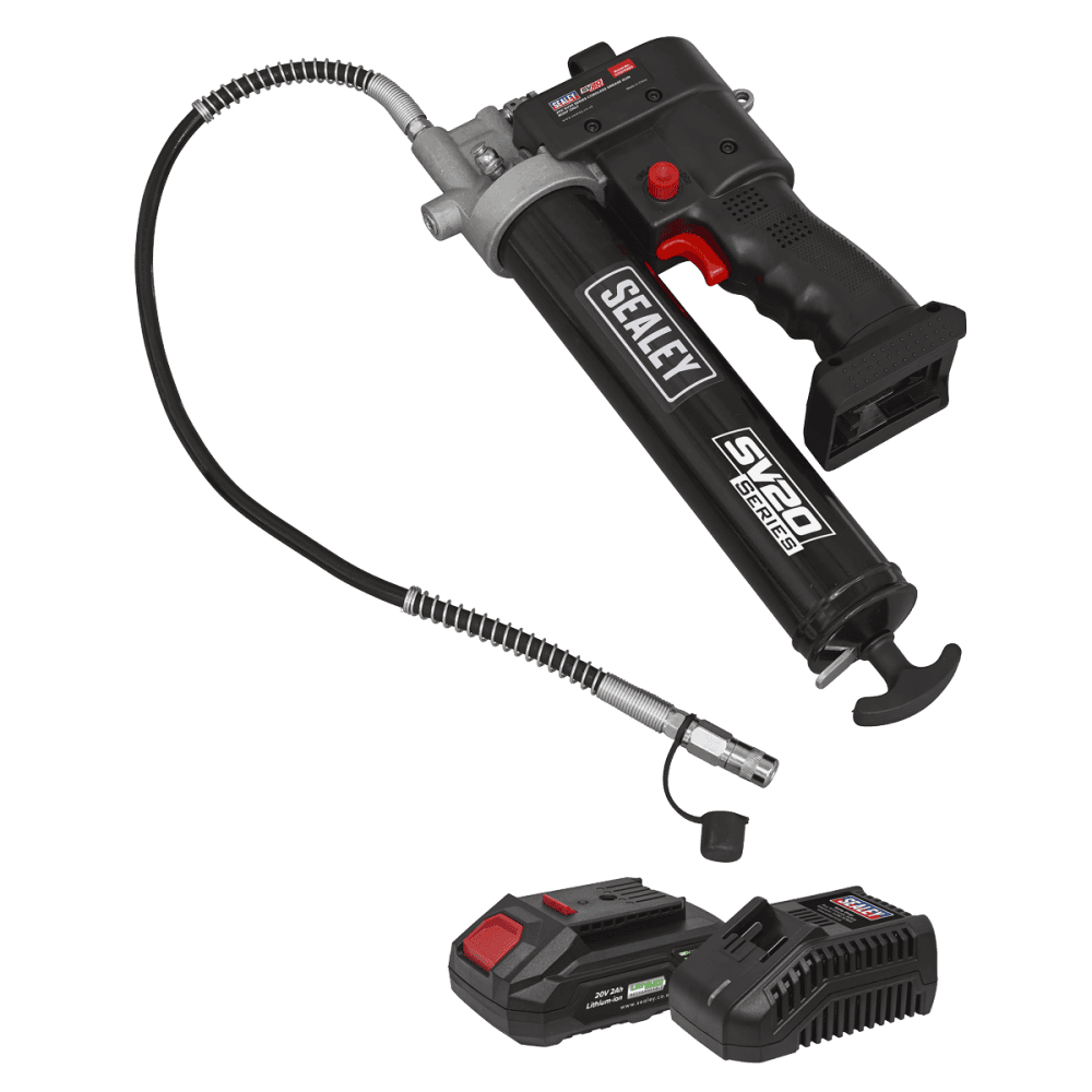 Sealey 20V SV20 Series Grease Gun Kit 2Ah Model No - CP20VGRGKIT1