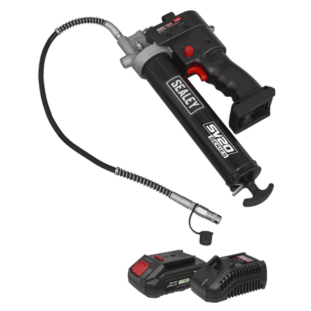 Sealey 20V SV20 Series Grease Gun Kit 2Ah Model No - CP20VGRGKIT1