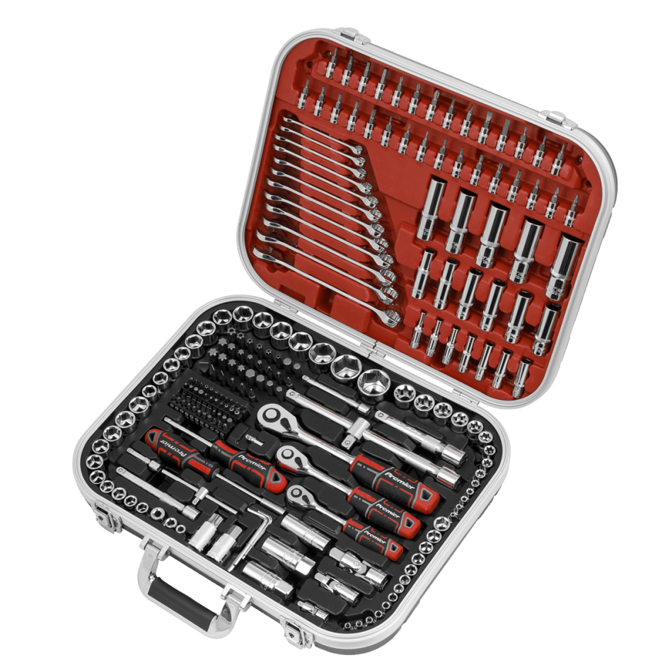 Sealey Socket Set 216pc 1/4", 3/8" & 1/2"Sq Drive WallDriveModel No - AK7982